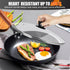 Pan Lid 8.7 Inch - Tempered Glass Pot Lid - Replacement Pan Cover for Cast Iron Skillets, Frying Pans, Pots and Wok, Heat Resistant Handle...