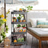 SPACEKEEPER Slim Rolling Storage Cart 4 Tier Bathroom Organizer Cart Mobile Shelving Unit Slide Out Utility Cart for Kitchen, Bthroom, Makeup, Cra...