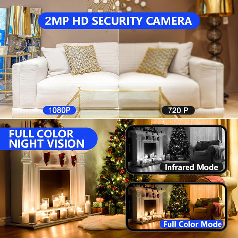 5G Light Bulb Security Camera Wifi Dual Band ,360 degree 1080P Security Camera, Wireless Indoor Camera Full Color,Smart Dome Camera with Auto Trac...