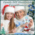 9 Pack Snowman Craft Kit for Kids Christmas Snowman DIY Craft Kit Build Snowman Decorating Kit Snowman Modeling Clay Hats Buttons Scarfs Kit Snowm...