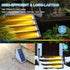 LED Solar Step Lights Waterproof Outdoor Stair Lights, Warm White Solar Deck Lights IP67 Solar Decoration Lights for Yard, Patio, Garden, Walkways...