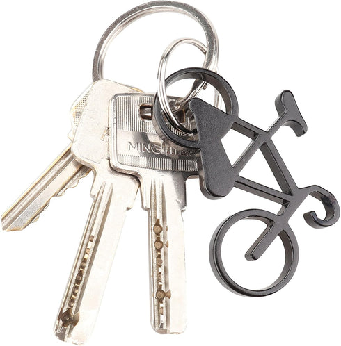 SWATOM Bicycle Bottle Opener with Keychain Key Tag Chain Ring Accessories 6PCS…...