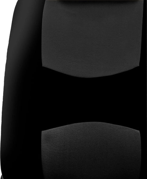 FH Group Car Seat Covers Front Set in Cloth - Car Seat Covers for Low Back Car Seats with Removable Headrest,Universal Fit,Automotive SeatCovers,W...
