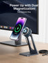 JSAUX Magnetic Wireless Charger Stand Compatible for MagSafe Charger iPhone 15/15 Plus/15 Pro/15 Pro Max/iPhone 14/14 Pro/14 Plus/14 Pro Max/ 13/1...