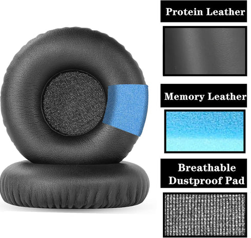 1 Pair Replacement Ear Pads Cushions Compatible with Sony WH-CH510 Wireless Headphones Earmuffs...