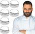 100 Pcs Beard Nets Food Service Beard Covers Beard Guards Black Comfortable Protective Beard Covers Beard Mask for Men Facial Hair...