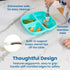 ECR4Kids My First Meal Pal Stainless Steel Forks, Toddler Silverware, White, Light Grey, 3-Pack...