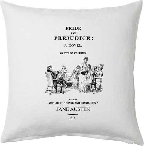 Universal Zone Pride and Prejudice by Jane Austen Pillow Cover, Book Pillow Cover....