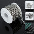 UMAOKANG 304 Stainless Steel Rolo Cable Chains Findings for Jewelry Making Men Women Necklace Bracelet DIY Supplies Silver Chain On Spool with Jum...
