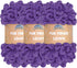JubileeYarn Fun Finger Loops Yarn - Jumbo Polyester - 100g/Skein - Ultra Violet - 3 Skeins......