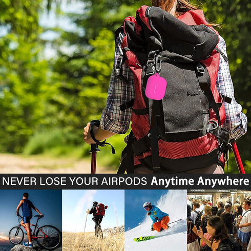 R-fun Compatible with AirPods 3 Case Cover, Silicone Protective Accessories Skin with Keychain Compatible with Apple AirPod 3rd Generation 2021 fo...