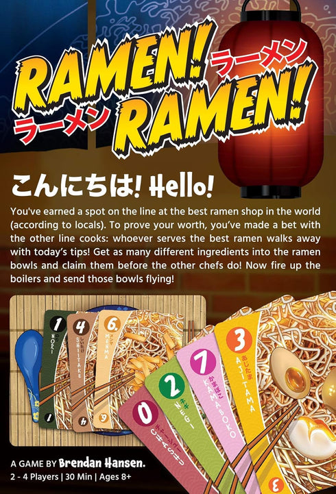 Japanime Games Ramen! Ramen! Board Game...
