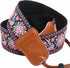 Padwa Lifestyle Pink Vintage Embroidered Camera Strap - 2" Wide Cowhide Head Camera Straps,Cotton Woven Adjustable Shoulder & Neck Strap for All D...