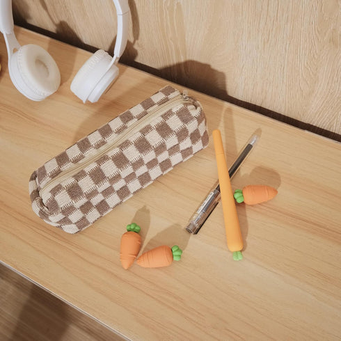 Pencil Case Pen Case Office College School Storage Bag Pouch Holder Box Organizer Makeup Pouch Cosmetic Bag Aesthetic Cute Pencil Case for Girls B...