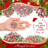 250 Grams Christmas Fake Chocolate Candy Sprinkles Tiny Polymer Clay Embellishments Xmas Polymer Clay Slices Soft Clay DIY Decoration for Resin Na...