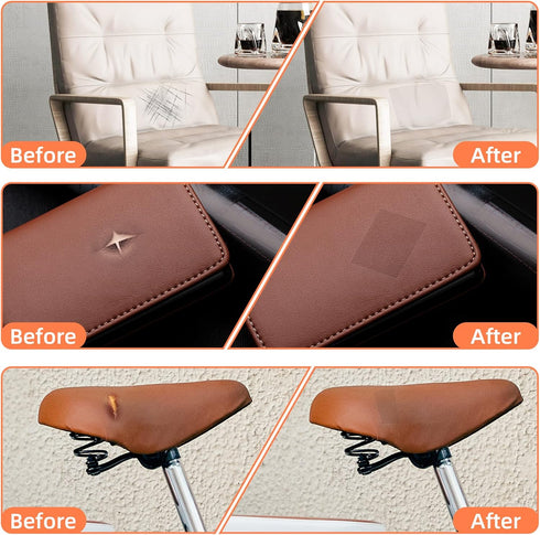 DXBULL Leather Repair Patch 4x78.7 inch Repair Tape Self-Adhesive for Furniture Sofas Car Seats Chair Couches Handbags Jackets Decorative Home Hot...