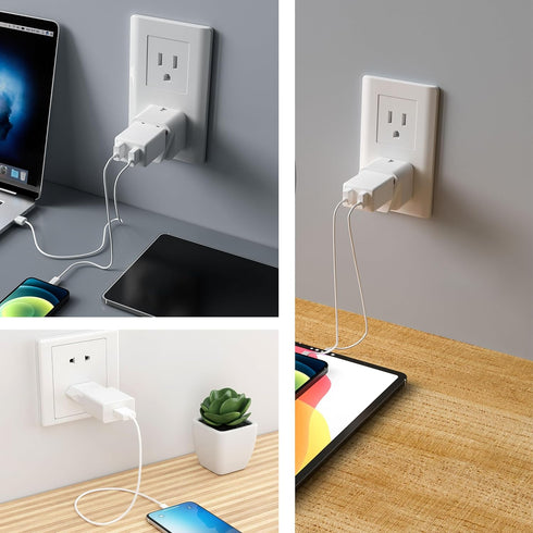 Bates- Europe to US Plug Adapter, 5 Pack, (Type A & B), European to US Plug Adapter, EU to US Plug Adapter, Adapter Europe to USA, Plug Adapter Eu...