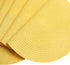SHACOS Round Braided Placemats Set of 4 Washable Kitchen Table Placemats for Home Wedding Party (Yellow, 4)...