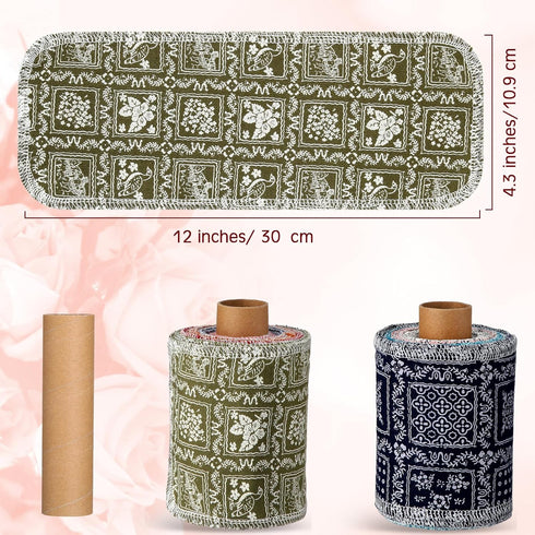 50 Pcs Reusable Toilet Washable Bidet Towels Rerollable Cloth Wipes Paperless Towels Roll Absorbent Cotton Towels Paper Towels for Kitchen Paperle...