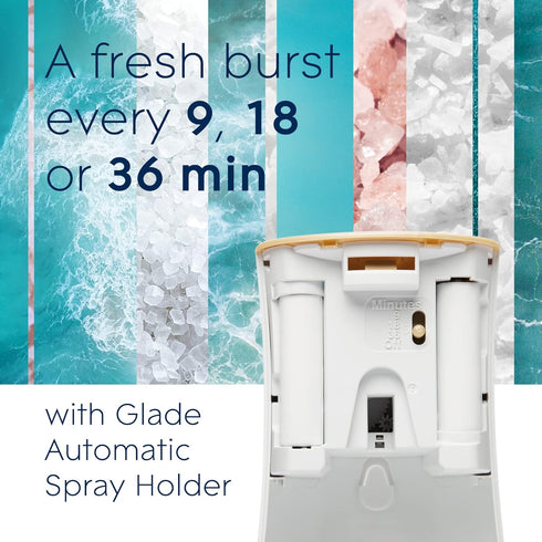 Glade Automatic Spray Refill, Air Freshener for Home and Bathroom, Sky & Sea Salt, 6.2 Oz...