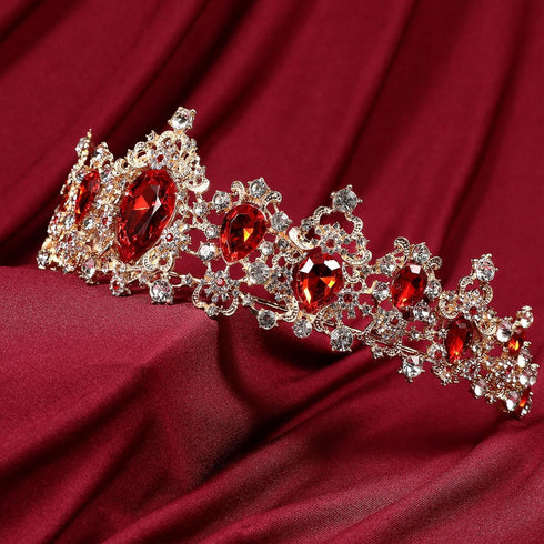 FRCOLOR Crystal Queen Crown for Women, Rhinestone Tree Branch Queen Crowns Wedding Tiaras and Crowns Princess Quinceanera Headpieces for Birthday ...
