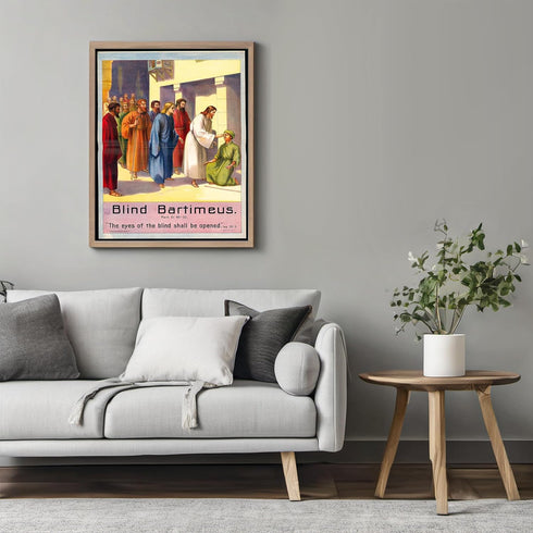 Posterizer 1 pcs-Blind Bartimeus poster-Religious Posters-Gifts for Christians -Decor for Church, Sunday School Classroom- unframed wall art...