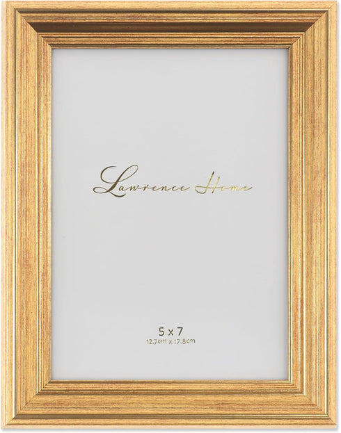 Lawrence Frames Sutter Burnished Picture Frame, 5 by 7-Inch, Gold...
