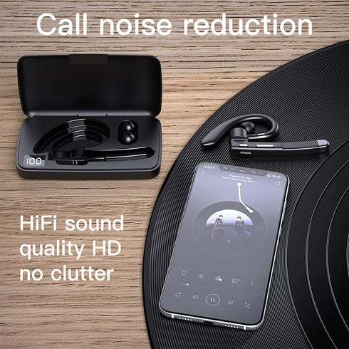 Bluetooth Earpiece for Cell Phones, Bluetooth V5.1 Headset with Charging Case, Waterproof Hands-Free Earphones Wireless Headphone , for Business/O...