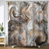 Marble Shower Curtain Light Grey Brown Shower Curtains for Bathroom Retro Style Paintbrush Colors in Marbling Texture Waterproof Polyester Fabric ...