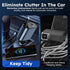 Retractable Car Charger 120W - 4 in 1 Fast Charing Car Phone Charger Adapter, USB C Car Charger with 2 Retractable Cables & 2 USB Ports for iPhone...