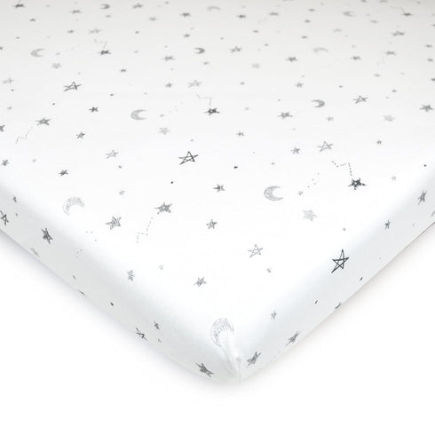TL Care 100% Natural Cotton Fitted Mini Crib Sheet 38" x 24" - Soft & Breathable Small Nesting Portable Crib Sheet, Fits Pack N Play Mattresses, S...