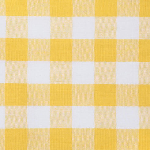 DII Checkered Tabletop Collection 100% Cotton, Machine Washable, Napkin Set, 20x20, Yellow, 6 Piece...