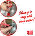 Sili Glue Pod and 3 Sili Micro Glue Brushes with Multi Purpose Sealable Lid/Glue Brush Holder • Fine Tip • Chiseled Tip and Flat Tapered Tip Brush...