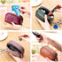 3 Zippered Genuine Leather Coin Purse Triple Capacity Change Pouch Little Travel Wallet With Key Ring for Women...