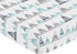Navy Blue, Aqua and Grey Aztec Baby or Toddler Fitted Crib Sheet for Mountains Collection by Sweet Jojo Designs...