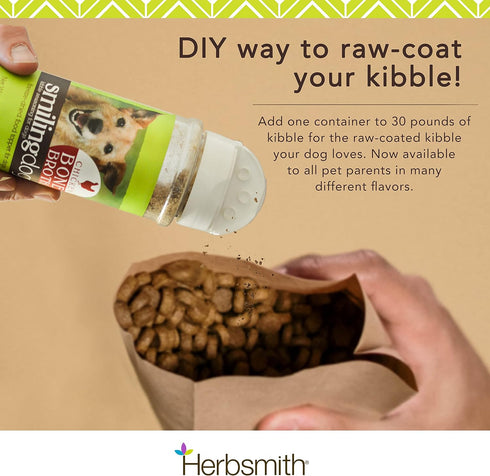 Herbsmith Kibble Seasoning – Freeze Dried Salmon – DIY Raw Coated Kibble Mixer - Dog Food Topper for Picky Eaters, 6.2 oz...