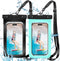 2 Pack Waterproof Phone Pouch with Adjustable Lanyard for iPhone 15 14 13 12 Pro Max, for Samsung Galaxy S24/S23 up to 7.5", IPX8 Water Proof Phon...
