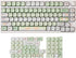 GK GAMAKAY 132 Keys Green&White Keycaps Set, MOA Profile PBT Thermal Sublimation Keycap Set for 61/68/75/80/84/87/98/104/108 Layout Mechanical Gam...