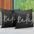 Waterproof Outdoor Throw Pillow Cover, 2 Pack Relax Printing Throw Pillow Case UV Protection Garden Cushion Cover for Patio Sofa Couch Balcony Chr...