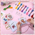 Juinte 10 Pack Stamped Cross Stitch Beginners Kits for Kids Embroidery Starter Cross Kit with Woodland Animal Patterns DIY Needlepoint Sewing Set ...