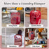 Handy Laundry Collapsible Mesh Pop Up Hamper with Wide Opening and Side Pocket - Breathable, Sturdy, Foldable, and Space-Saving Design for Clothes...