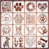 16 Pieces Dog Stencils Dog Paw Stencil for Painting on Wood Reusable Painting Templates for DIY Crafts Scrapbook Sign Shirt Canvas (16 Dog)...