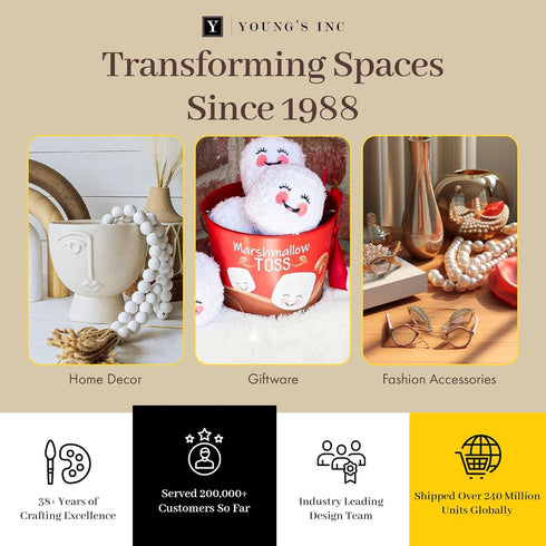 Young's Inc. Ceramic Blessing Jar with Blessing Cards - Cute Room Decor - Christian Gifts...