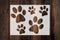 Dog Puppy Paw Prints Stencil 8.5" x 11" - Adorable Footprint Design for Pet Lovers...