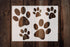 Dog Puppy Paw Prints Stencil 8.5" x 11" - Adorable Footprint Design for Pet Lovers...