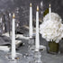 BOLSIUS 20 Count Unscented 10 Inch White Household Taper Candles - 8 Hours Burning Time - Premium European Quality - Smokeless Dripless Candlestic...