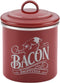 Ayesha Curry Enamel on Steel Bacon Grease Can / Bacon Grease Container - 4 Inch, Red...