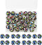 30 Pieces Silicone Beads, BetterJonny 15mm Loose Beads with Storage Box Colorful Leopard Print Round Beads for Necklace Bracelet DIY Crafts...