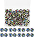 30 Pieces Silicone Beads, BetterJonny 15mm Loose Beads with Storage Box Colorful Leopard Print Round Beads for Necklace Bracelet DIY Crafts...