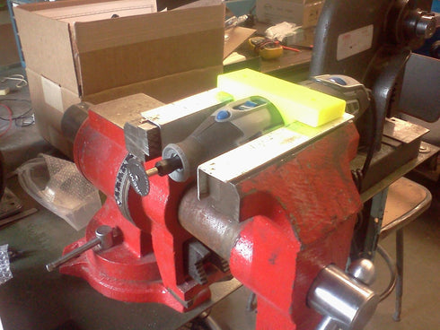Holder for Dremel 4000, 4200 for Vise and Table mounting PN DH-4000VT Yellow...